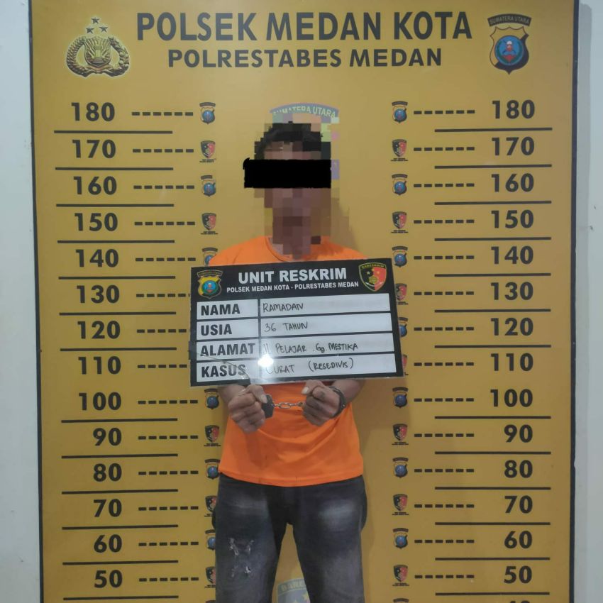 Polsek Medan Kota Tangkap Pelaku Bongkar Bengkel Las