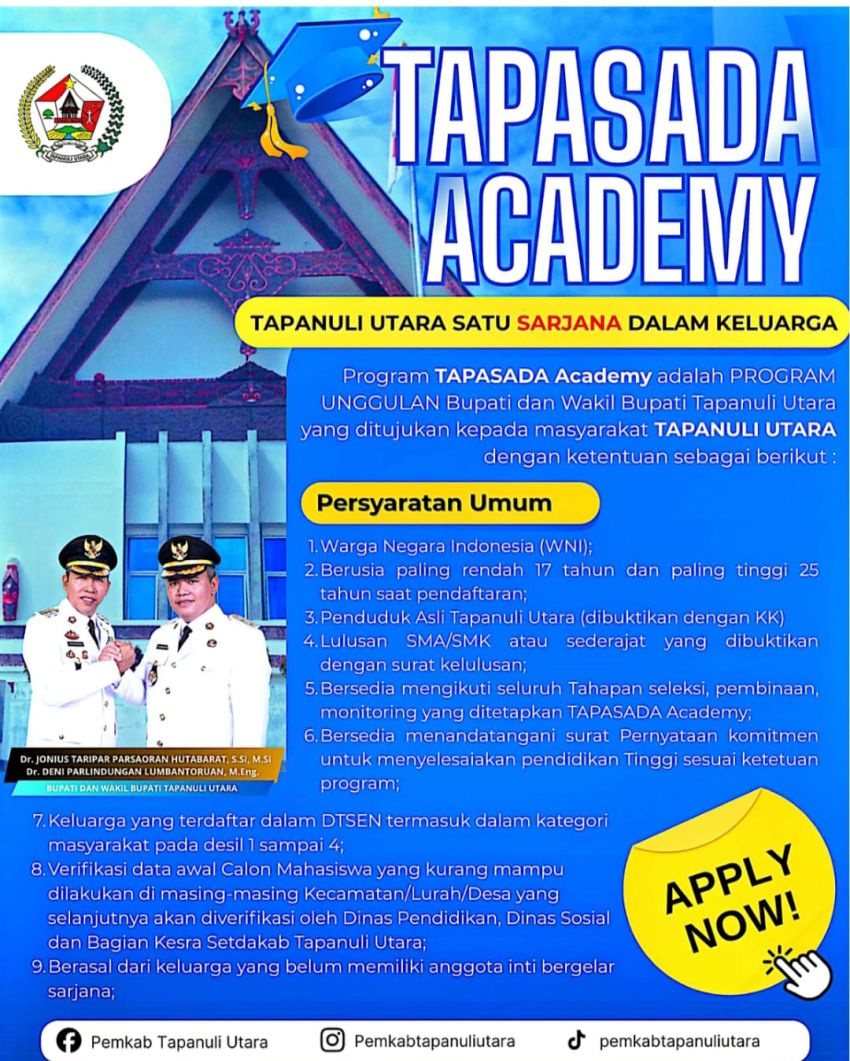 Pemkab Taput Gandeng UNITA Sediakan Beasiswa Kuliah Gratis Sampai Lulus