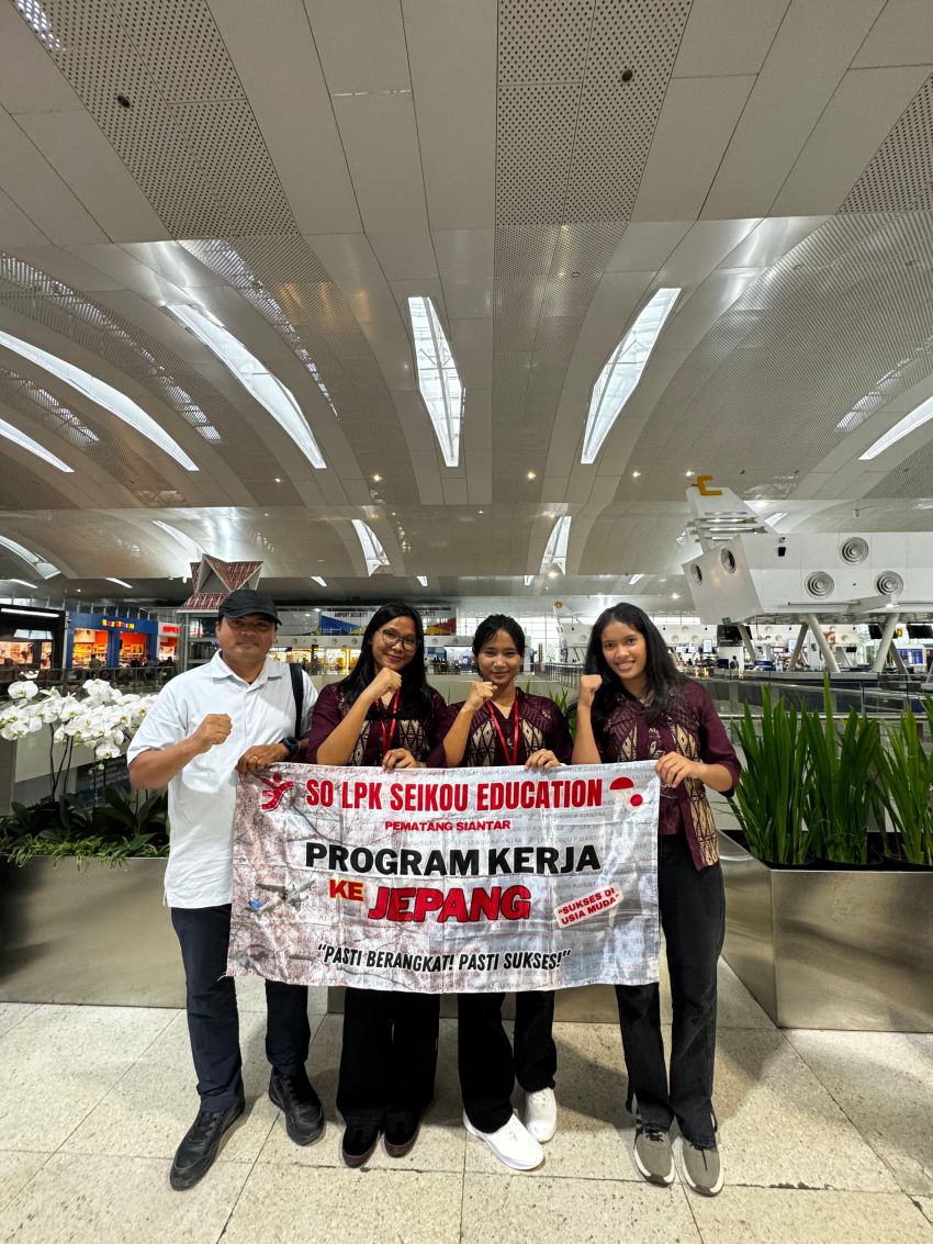 SO LPK Seikou Education Pematangsiantar Berangkatkan Enam Peserta Pelatihan Kerja ke Jepang