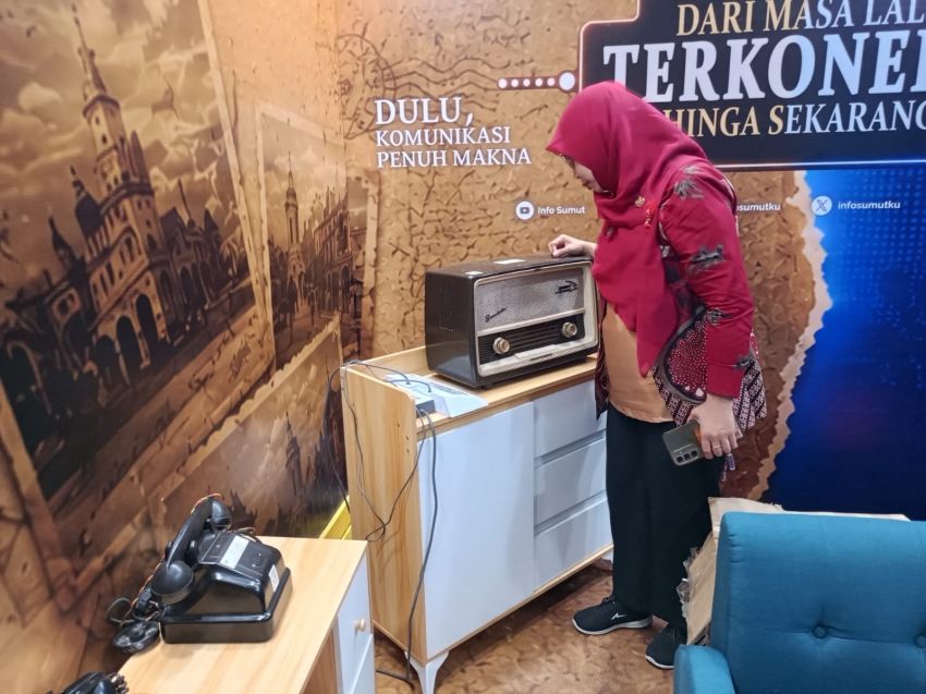 Dinas Kominfo Sumut Pamerkan Alat Telekomunikasi Era Klasik