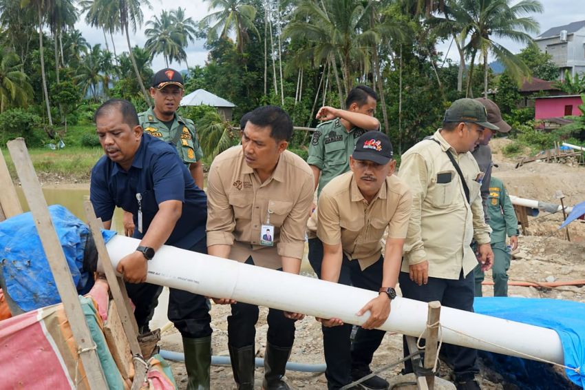Tim Terpadu Tindak Tegas Pertambangan Emas Tanpa Izin di Kotanopan