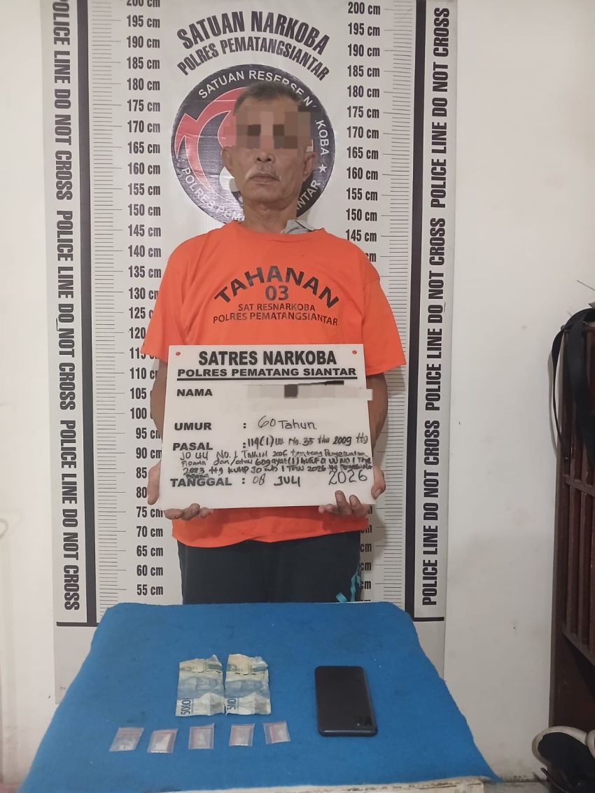 Residivis Ditangkap, Polisi Sita 3,12 Gram Sabu di Siantar