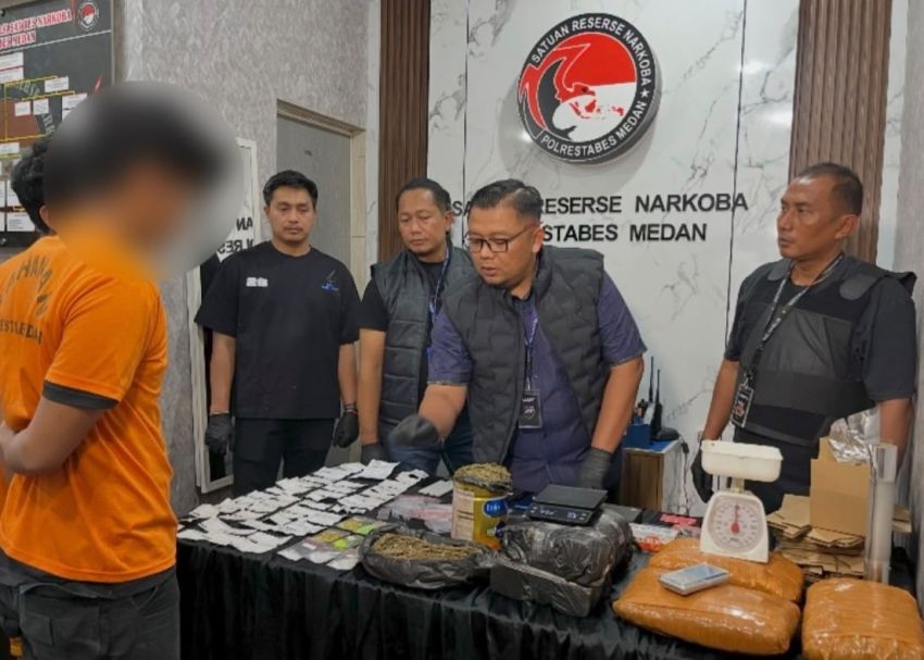 Modus Paket Ekspedisi Terbongkar, Polrestabes Medan Bongkar Sindikat Narkoba Lintas Pulau
