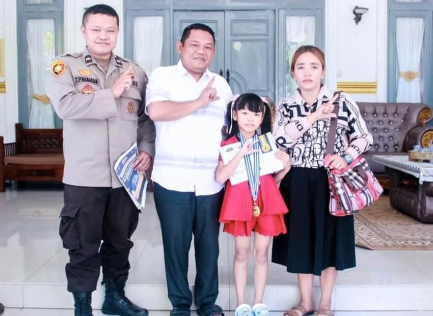 Wabup Labuhanbatu Apresiasi Caroline Cicilia Nababan, Siswi SD Wakili Indonesia di ASMC 2026