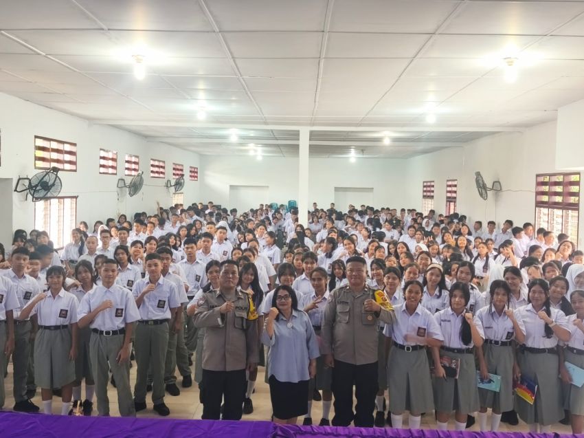 Tanamkan Wawasan Kebangsaan, Polsek Siantar Marihat Ajak Siswa Baru Jauhi Kenakalan Remaja
