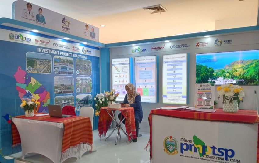 Dinas PMPTSP Sumut Tawarkan Layanan Perizinan UMKM dan 7 Proyek Investasi di PRSU ke 50
