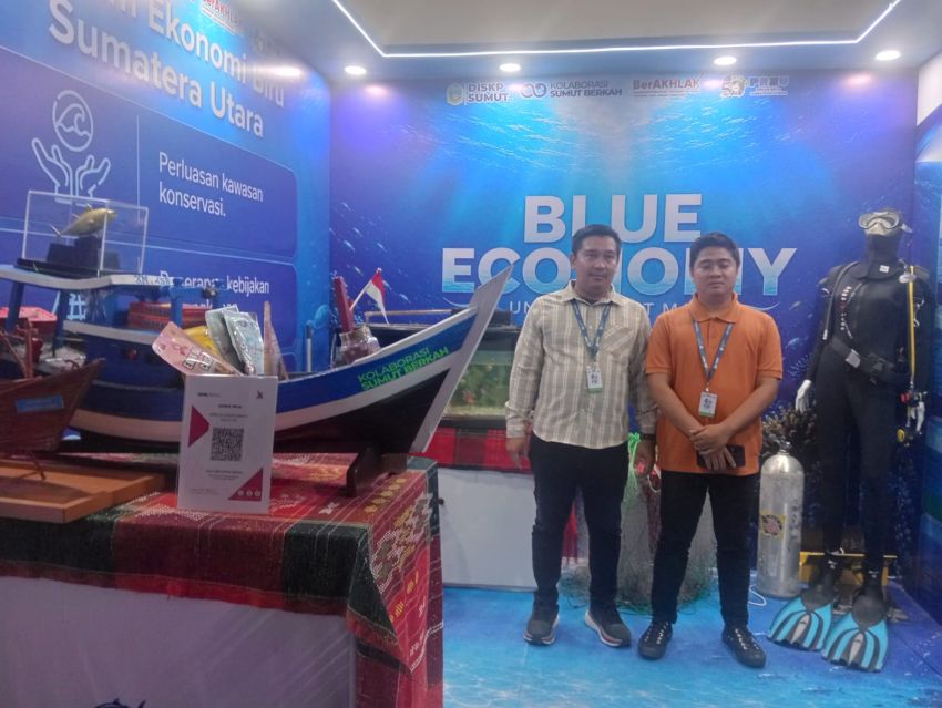 Dinas Kelautan dan Perikanan Sumut Perkenalkan Konsep Ekonomi Biru di PRSU 2026