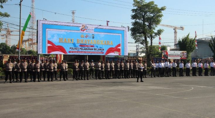 HUT ke 80 Bhayangkara, Polres Belawan Apresiasi Mitra Kerja Jaga Kamtibmas