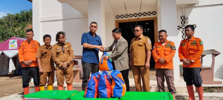 Kalaksa BPBD Sumut Kunjungi Posko Pengungsian di Sipange Tukka