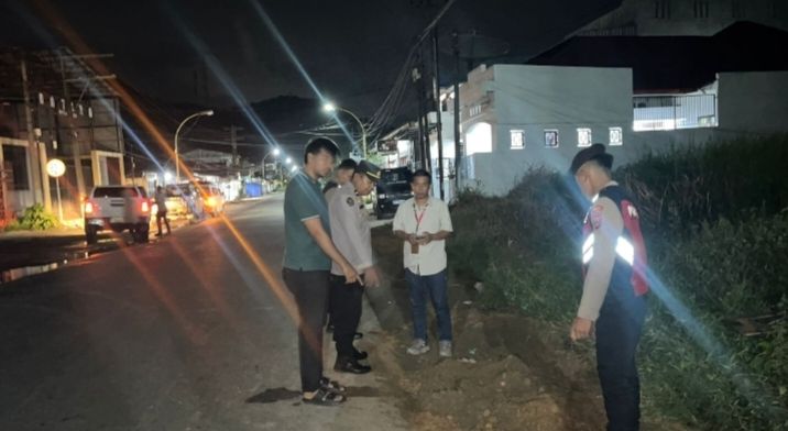 Polres Tapteng Tindaklanjuti Laporan Galian Ilegal Kabel Optik PT Telkom