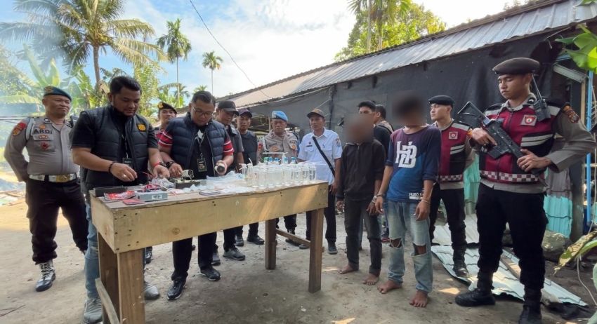 Polrestabes Medan Gerebek Sarang Narkoba di Sei Mencirim, Dua Pelaku Ditangkap