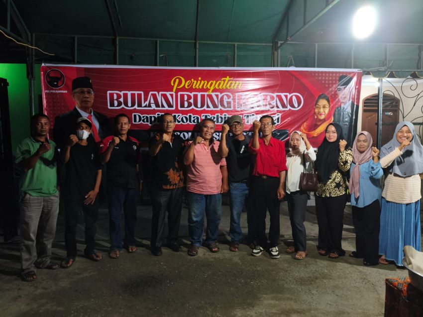 Peringati Bulan Bung Karno, Anggota DPRD Tebingtinggi Hiras Gumanti Tampubolon Ajak Kader dan Masyarakat Perkuat Soliditas