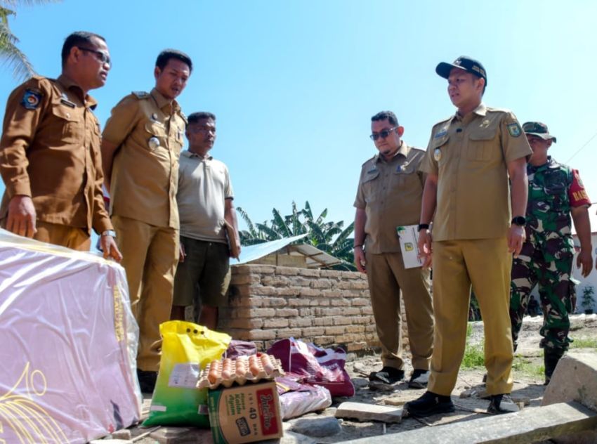 Bupati dan Wabup Sergai Tinjau Warga Terdampak Puting Beliung di Tebingtinggi dan Seibamban