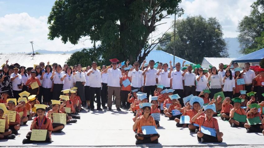 Semangat Tahun Ajaran Baru Terasa di Sekolah-sekolah Taput