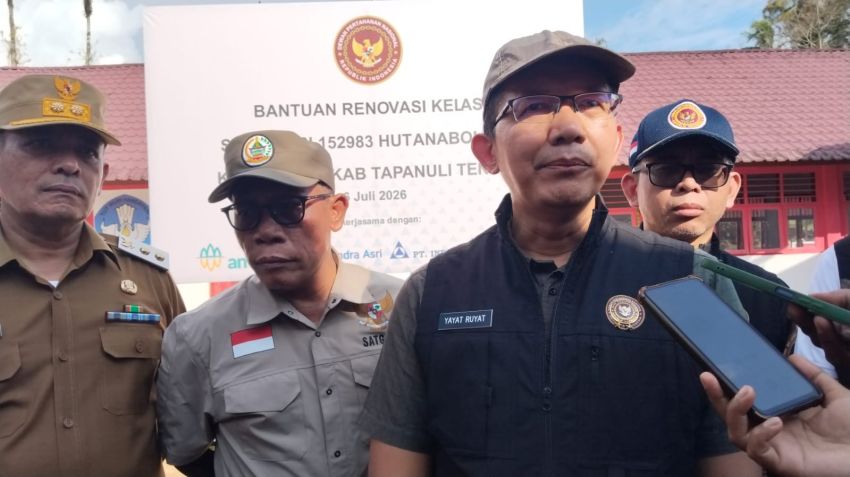 Instruksi Presiden RI, DPN Serahkan Bantuan Renovasi Gedung SDN Hutanabolon I