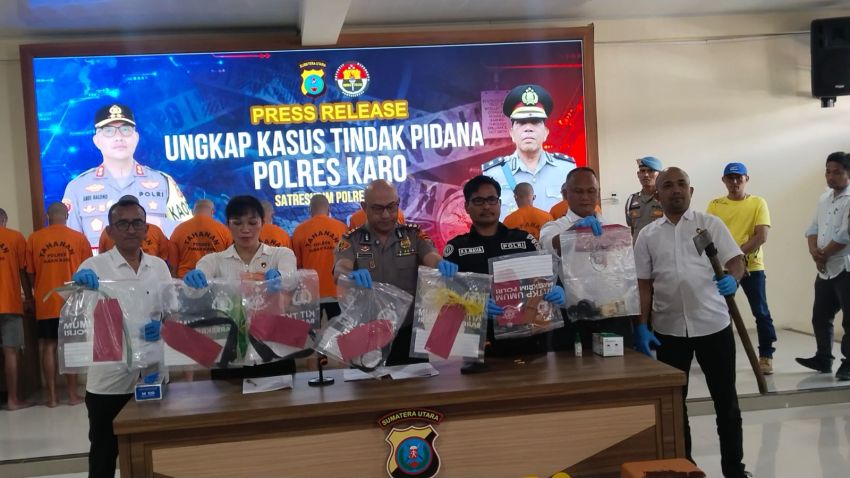 Polres Karo Ungkap Penganiayaan Maut di Gunung Sibayak, 9 Orang Jadi Tersangka