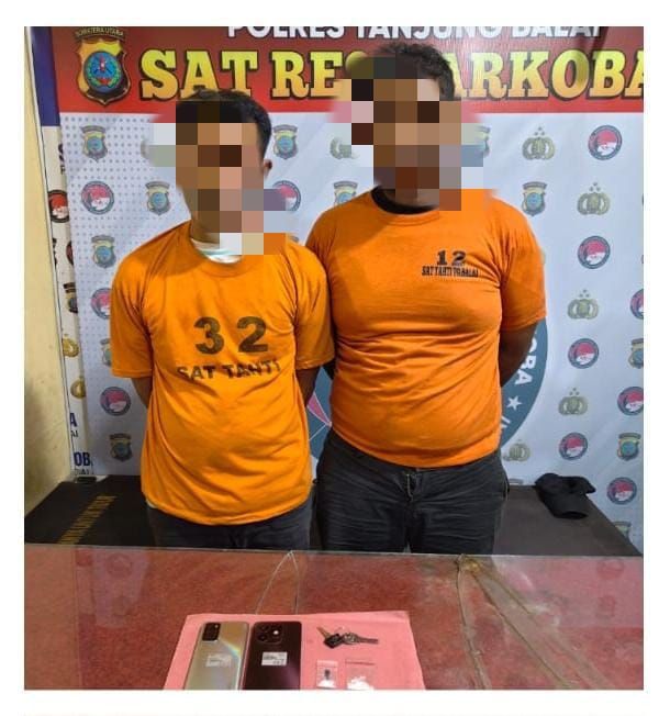 Dua Pengedar Sabu Diciduk Satresnarkoba Polres Tanjungbalai, 1,81 Gram Sabu Disita