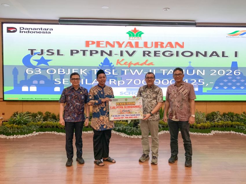 PTPN IV Regional I Salurkan Lagi Bantuan TJSL Rp 706 Juta untuk Pembangunan Sosial Berkelanjutan