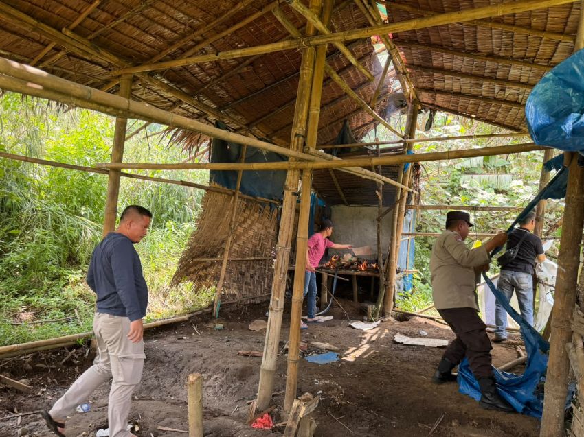 Polsek Pancurbatu Gerebek Lokasi Diduga Sarang Narkoba di Bandar Baru