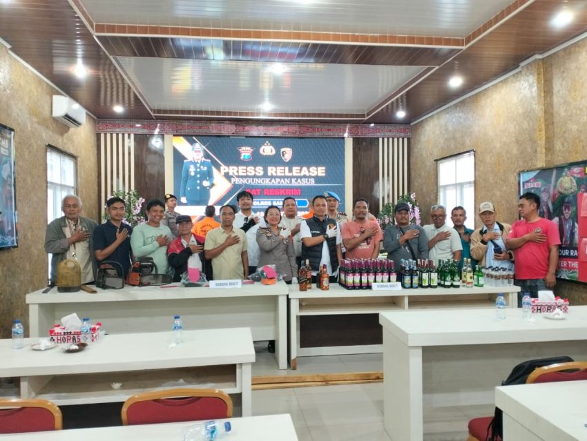 Komitmen Tegas Polres Samosir, Tindak Pembalakan Hutan, Narkoba dan Miras Tanpa Kompromi