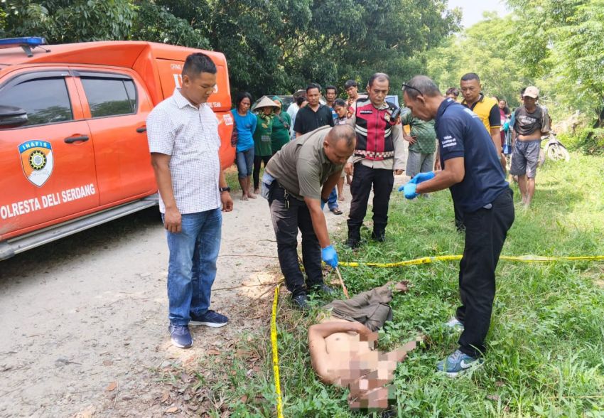 Mayat Mr X Diduga Warga Medan Perjuangan Ditemukan di Beringin