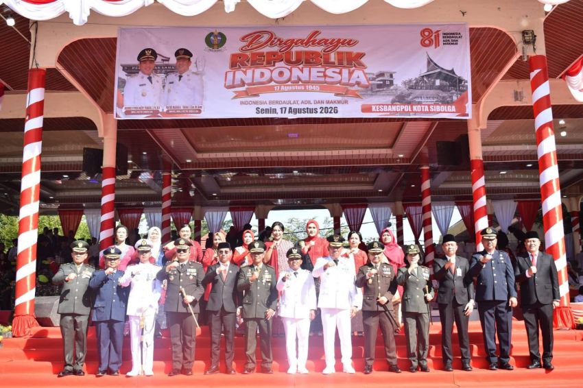 Wali Kota Sibolga Irup Peringatan HUT Ke-81 Kemerdekaan RI