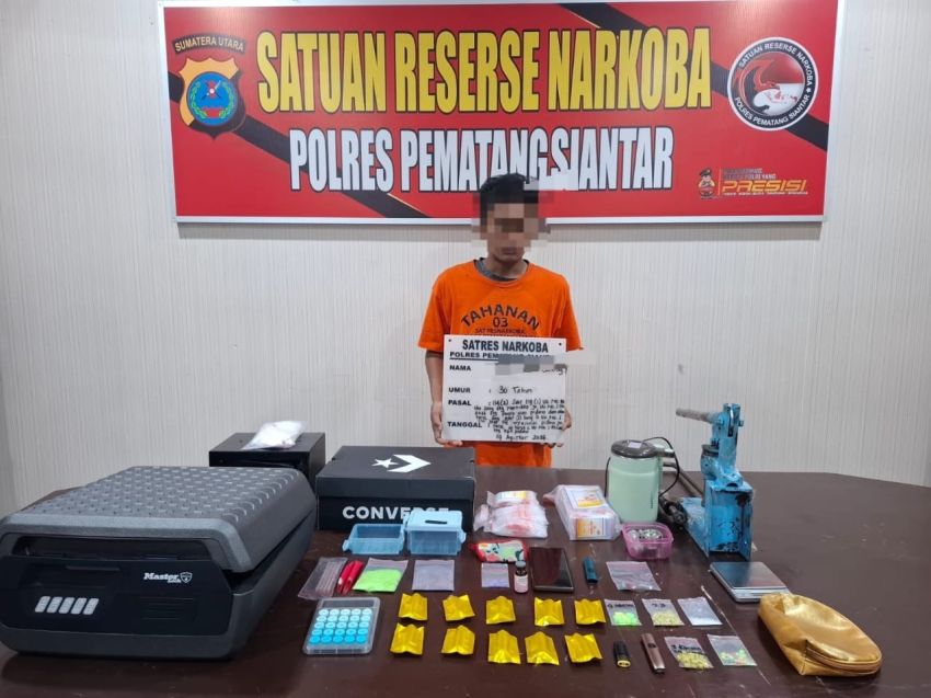 Polres Pematangsiantar Ungkap Jaringan Narkoba, Seorang Kurir Diamankan