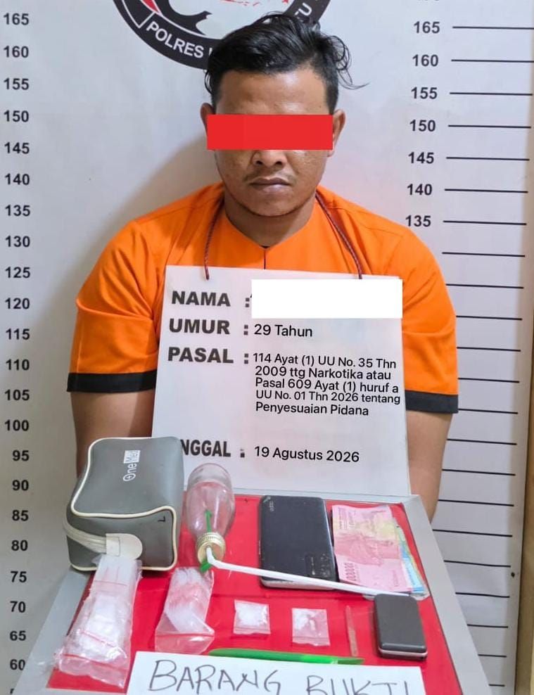 Diduga Terlibat Edarkan Sabu di Labuhanbatu, Lomo Asal Labusel Ditangkap Satresnarkoba