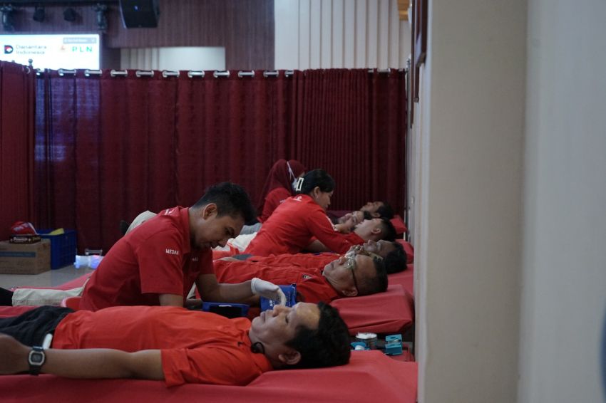 Donor Darah Warnai HUT ke-27 Serikat Pekerja PLN, 36 Kantong Darah Terkumpul