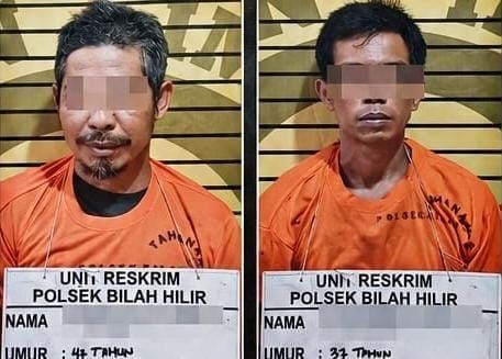 Polsek Bilah Hilir Ungkap Peredaran Ganja di Negeri Lama, 2 Pria Diringkus