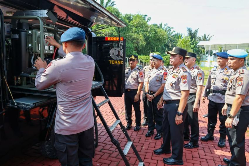 Kapolda Sumut Kirim Personel, Kendaraan dan Peralatan Penanganan Karhutla