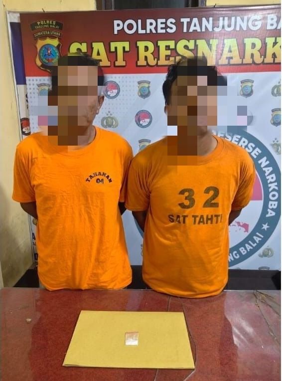 Polres Tanjungbalai Tangkap Dua Terduga Pengedar Sabu