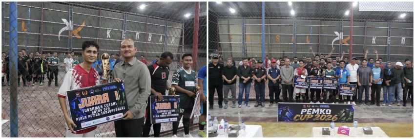 Poldam Juarai Turnamen Futsal Pemko Cup 2026 Usai Taklukkan Disdik 4-1