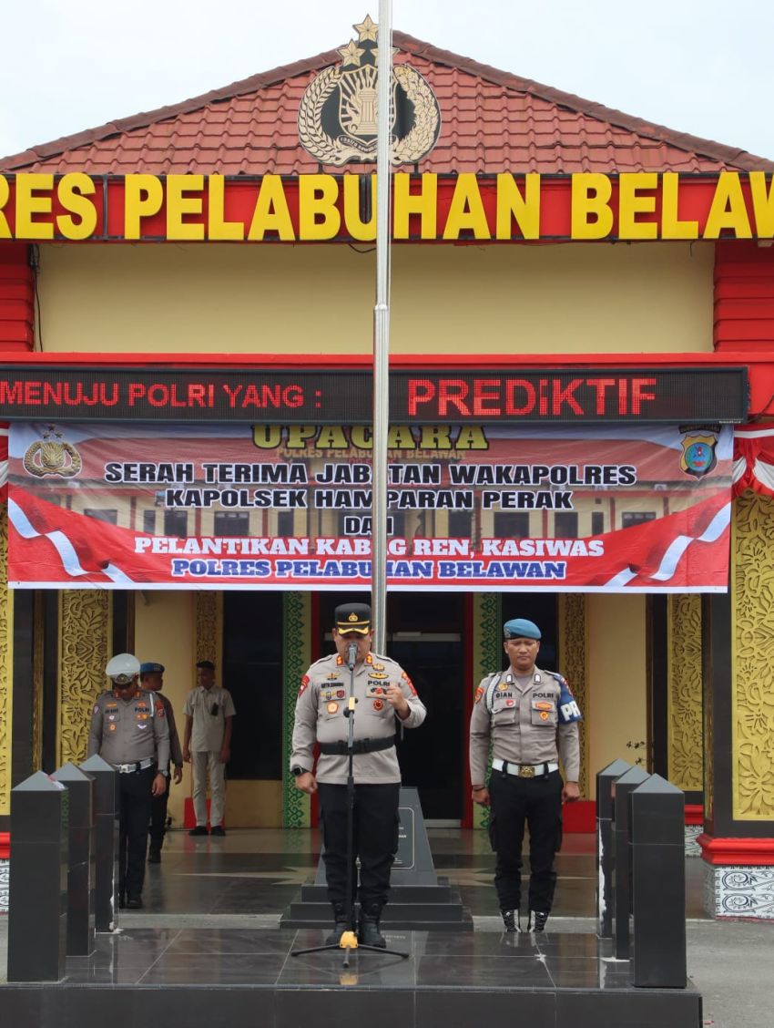 Wakapolres Belawan dan Kapolsek Hamparan Perak Diganti