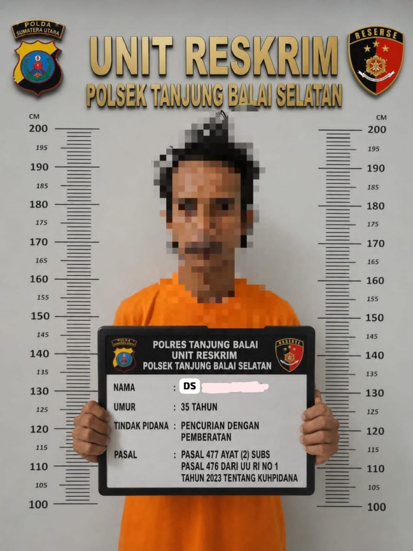 Polsek TBS Ringkus Pelaku Pencuri Rumah Kosong