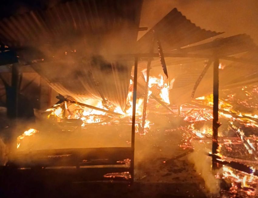 7 Rumah Hangus Terbakar, 2 Unit Dibongkar Paksa di Desa Lau Kersik di Dairi