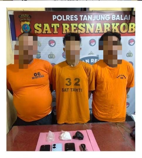 Amankan Tiga Pelaku, Polres Tanjungbalai Gagalkan Peredaran Narkotika