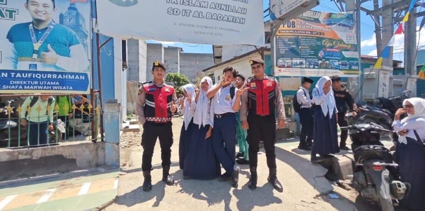 Sat Samapta Polres Tanjungbalai Imbau Pelajar Jauhi Tawuran
