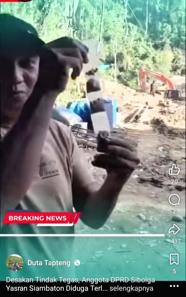 Pamer Butiran Emas, Yasran Siambaton Bantah Terlibat Tambang Ilegal