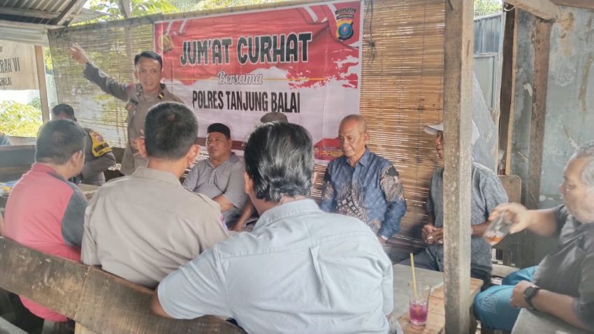 Polres Tanjungbalai Gelar Jumat Curhat di Warung Kopi