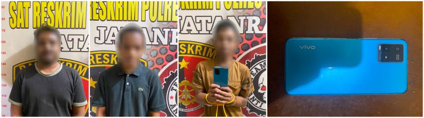 Satreskrim Polres Batubara Ringkus Tiga Pelaku Pencurian Sopir Sayur
