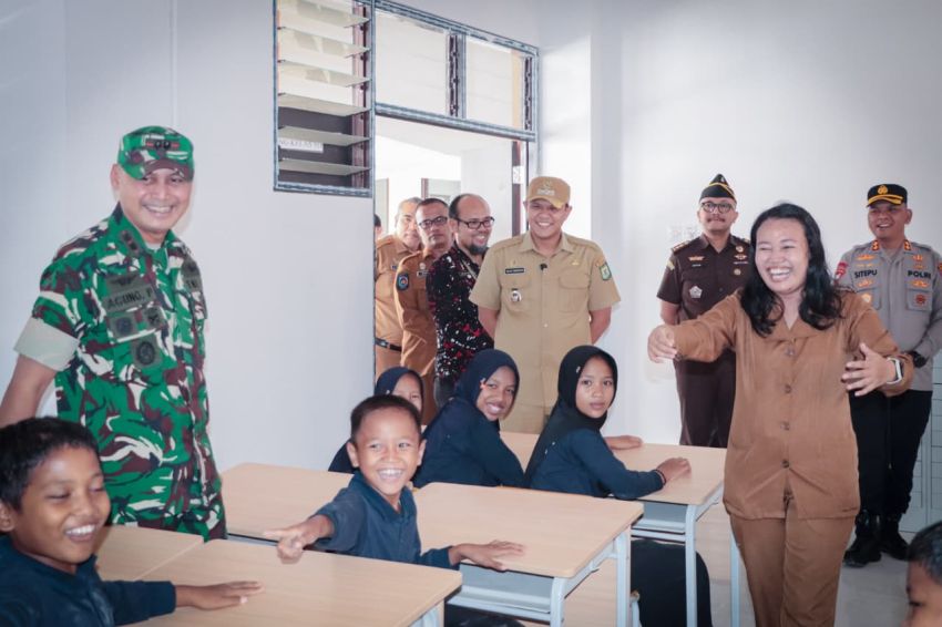 Wabup Sergai Bersama Forkopimda Tinjau Pelaksanaan Taruna Bhakti di Sekolah Rakyat