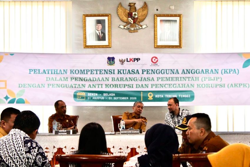 Pemko Tebingtinggi Perkuat Kompetensi KPA untuk Cegah Korupsi dalam Pengadaan
