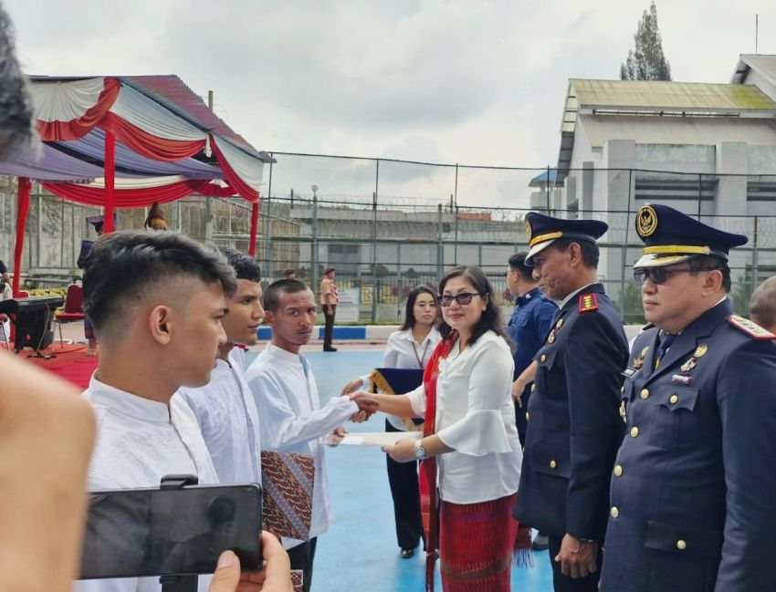 HUT ke-81 RI, 776 WBP Lapas Narkotika Pematangsiantar Terima Remisi