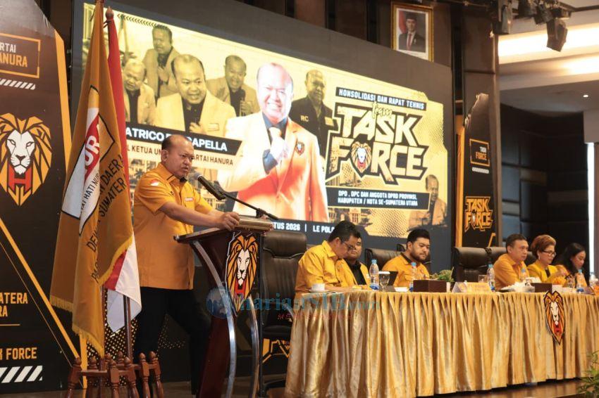 Konsolidasi dan Rapat Teknis Team Task Force Partai Hanura di Medan Ancam Reshuffle Pengurus Lamban