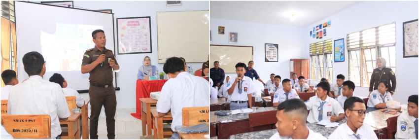 Kejati Sumut Edukasi Pelajar SMA Negeri 2 Percut Sei Tuan soal Narkoba dan UU ITE