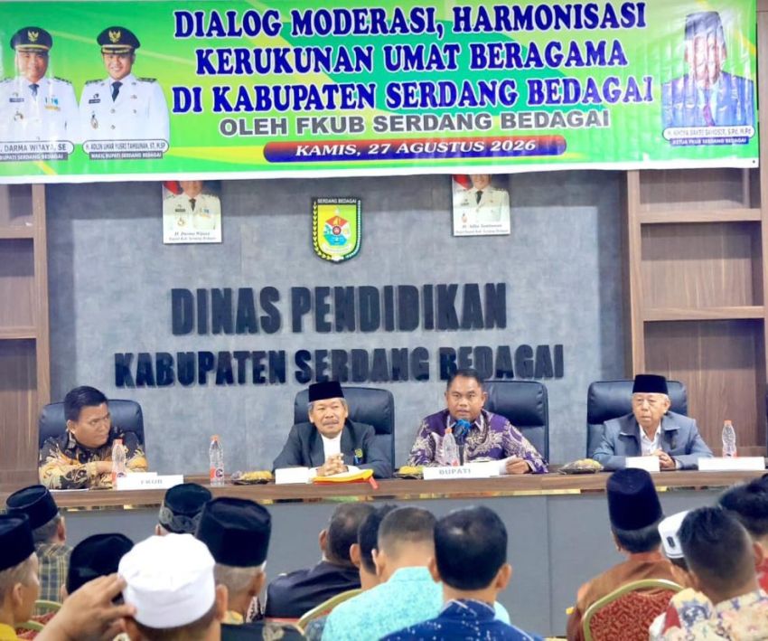 Bupati Sergai Ajak FKUB Perkuat Moderasi Beragama dan Tangkal Hoaks
