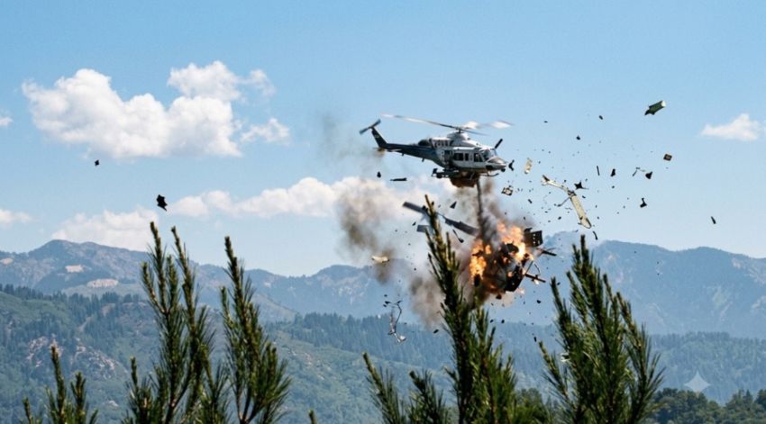 2 Helikopter Tabrakan saat Berusaha Padamkan Kebakaran Yunani