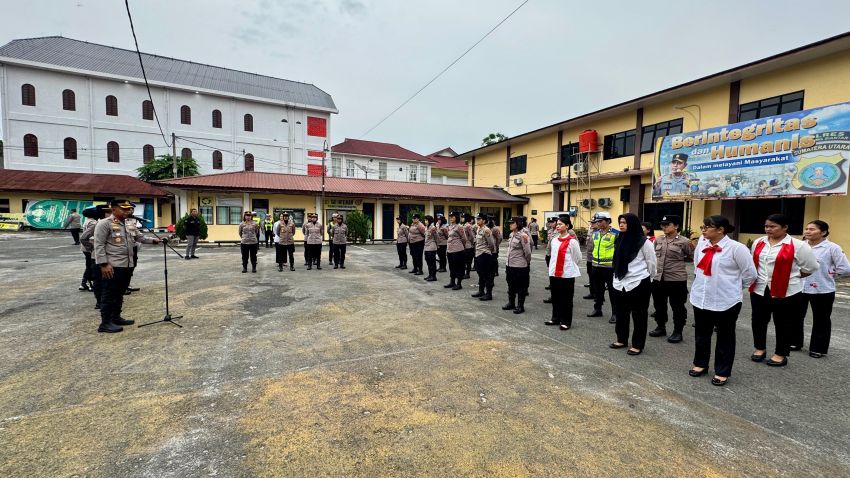 Sambut HUT Polwan ke-78, Polwan Polres Pematangsiantar Perkuat Disiplin dan Profesionalisme