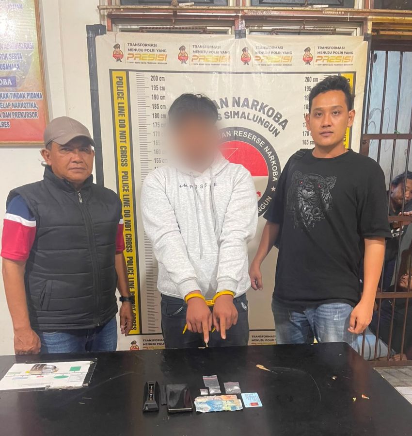 Polsek Gunung Malela Bekuk Terduga Pengedar Sabu